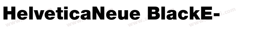 HelveticaNeue BlackE字体转换
